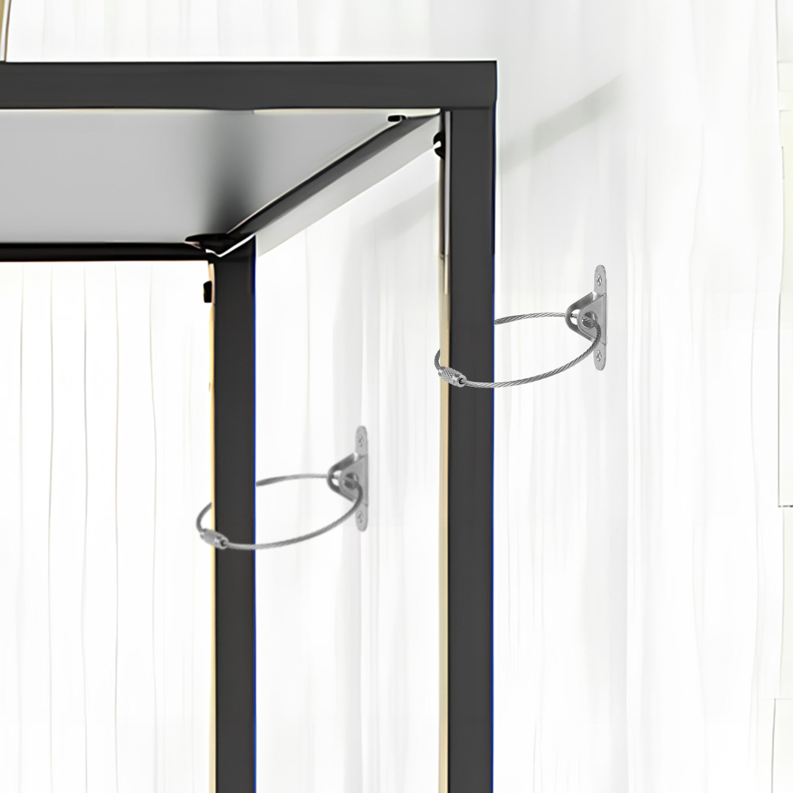 6Sets Secure Furniture to Wall - Earthquake Anchor Strap recension och pris
